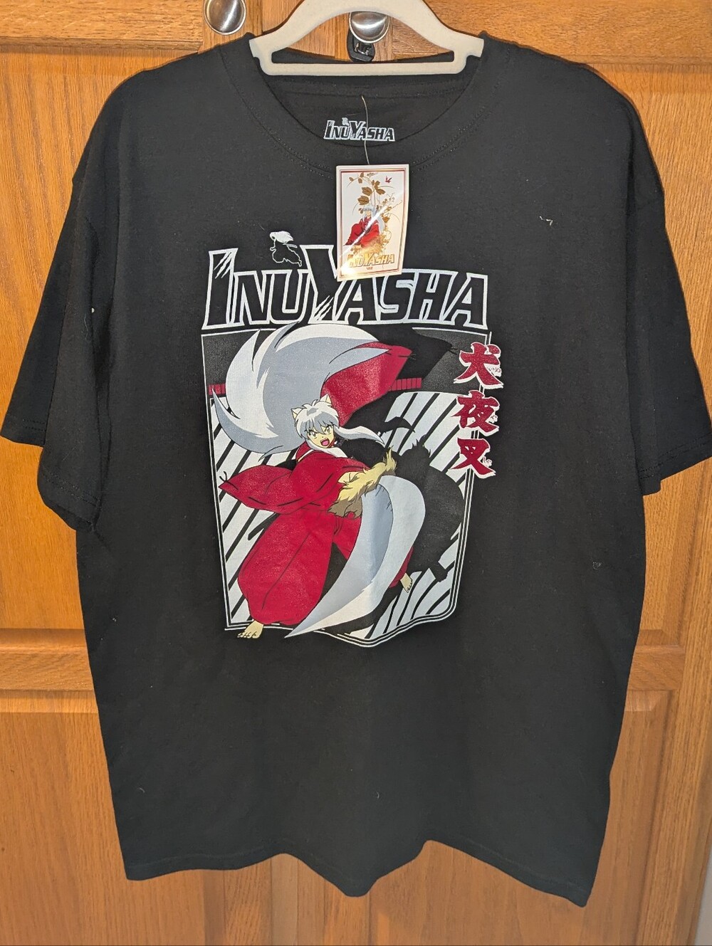 NWT Viz media new with tags Inu Yasha Men size L Large Black T Shirt